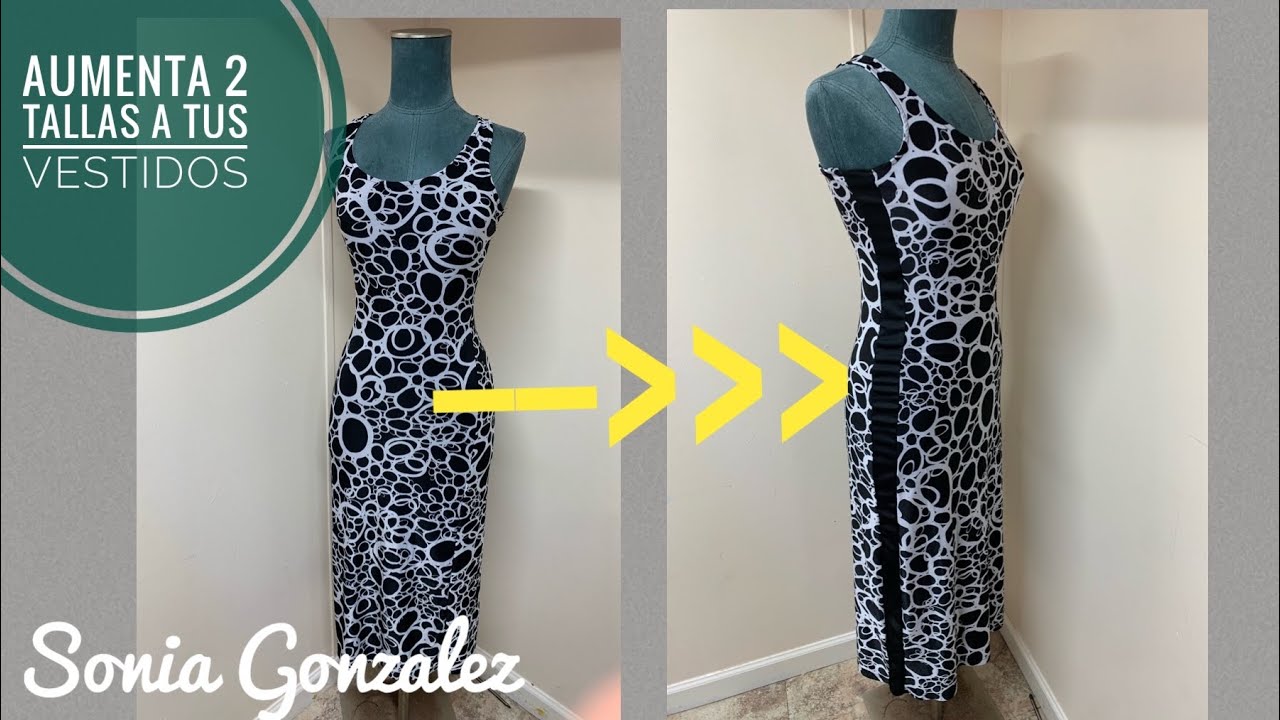 Como Aumentar 2 tallas a tus vestidos 🤩👏👇👇👇