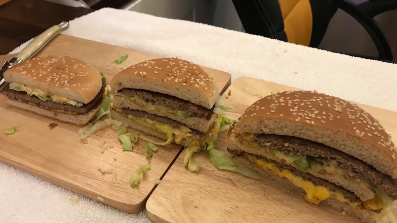 Grand Big Mac, Big Mac and Junior Big Mac Taste Test