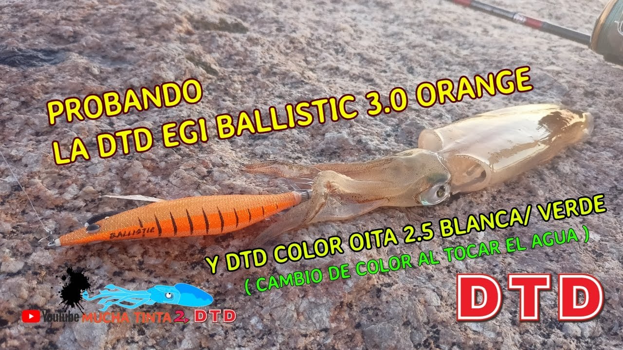 PROBANDO LA DTD EGI BALLISTIC 3 0 ORANGE / DTD WHITE KILLER RED Y DTD COLOR OITA 2.5 BLANCA/VERDE