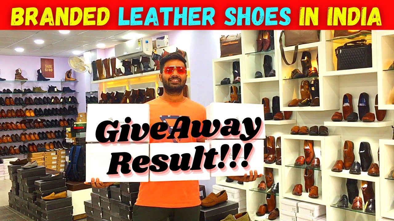 GIVEAWAY RESULT!! Branded Leather Shoes Showroom in Jaipur | Best Leather Accessories #Cheapestshoes