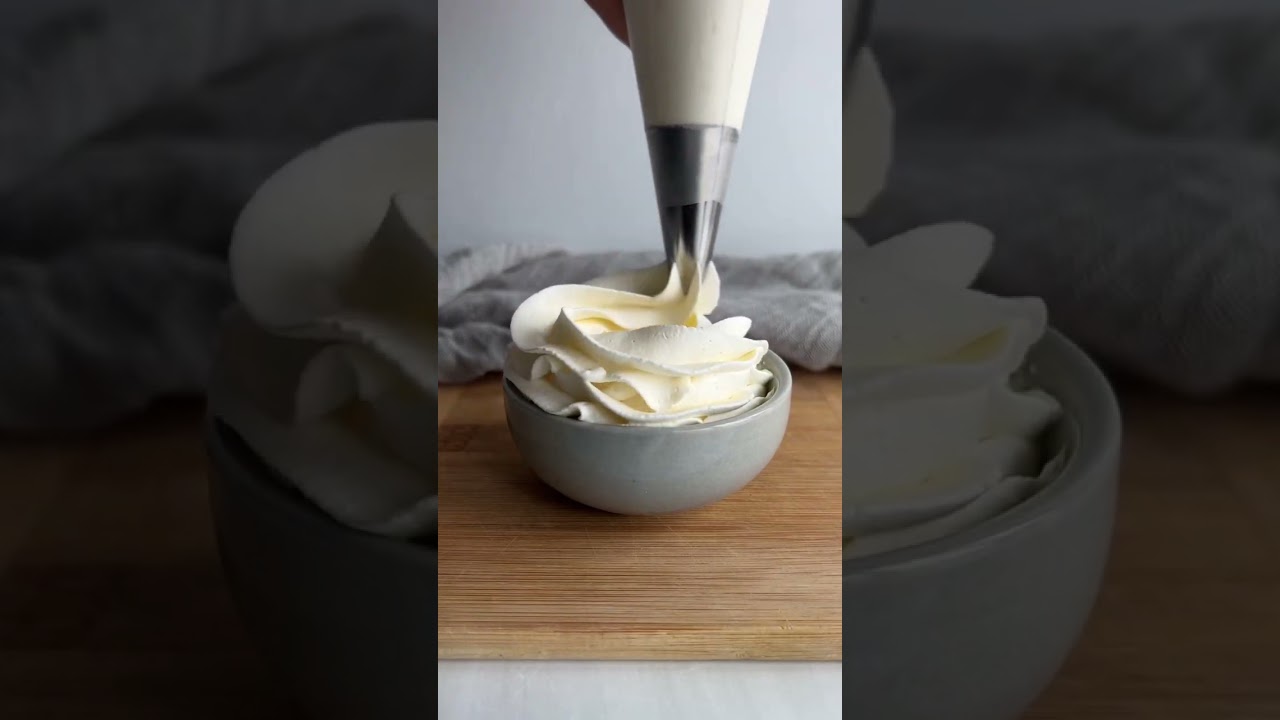 Cream cheese, whipped, cream, frosting! #frosting #whippedcream #baking