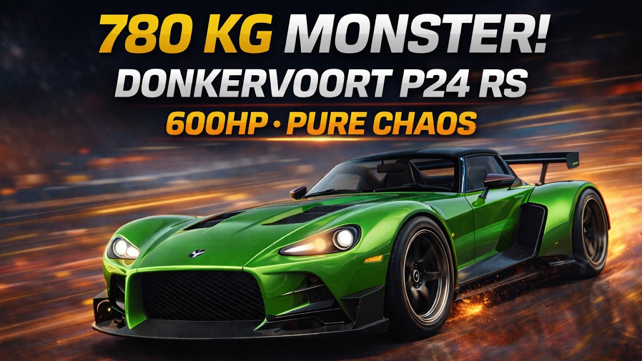 Donkervoort P24 RS The 780kg Supercar That Destroys Physics  600HP Pure Driving Machine
