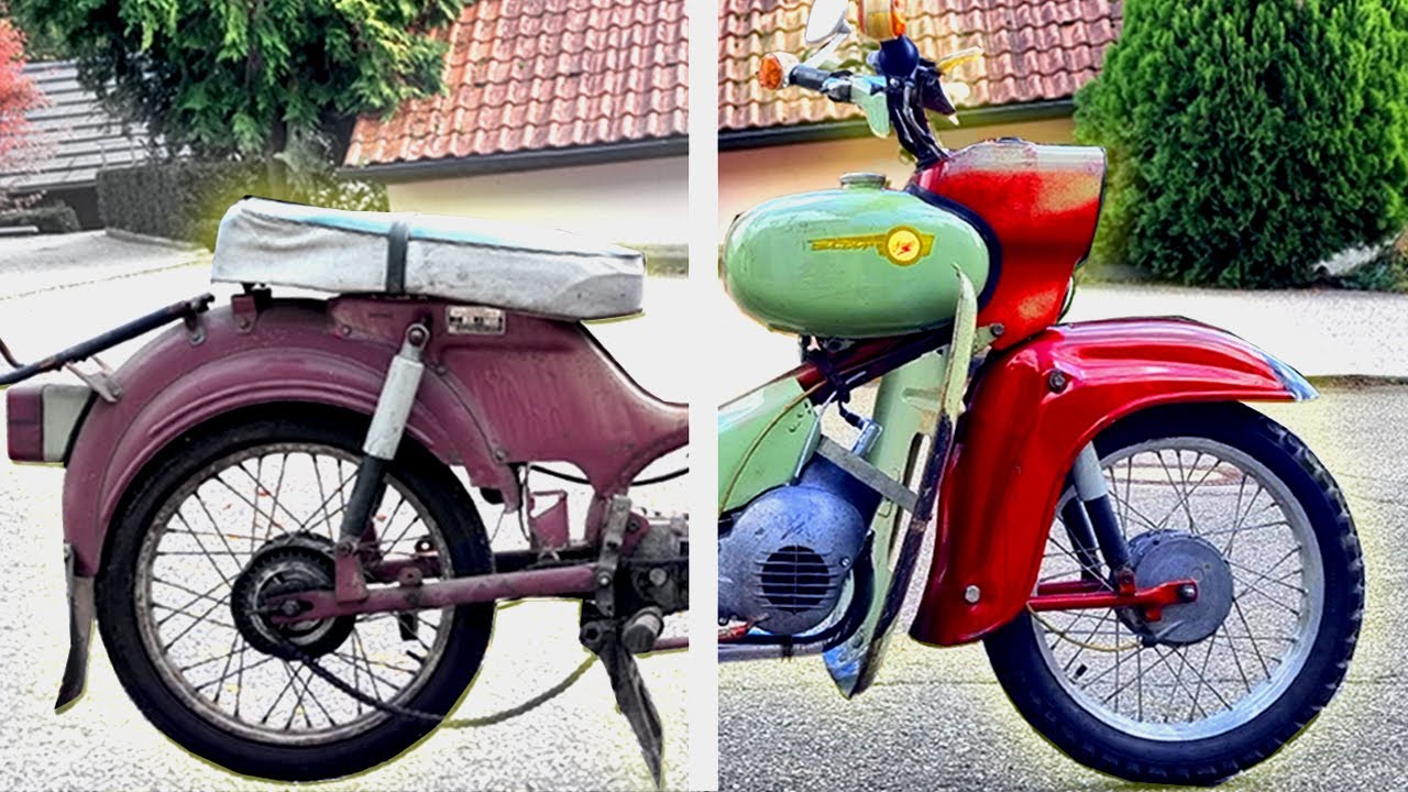 Vergessenes DDR Moped nach 50+ Jahren restauriert | Simson Star SR4 Detailing | No talking