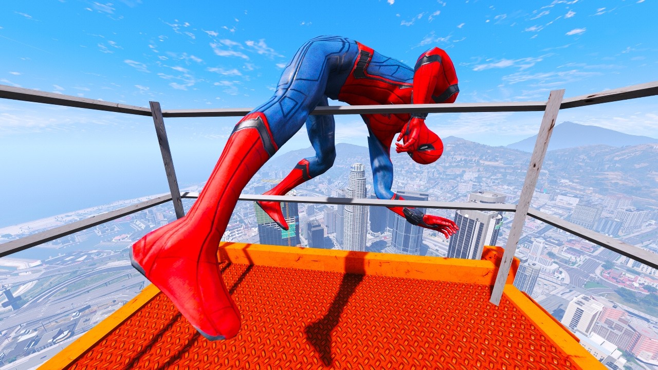 When Spider-Man Forgets How to Land 🤣 | GTA 5
