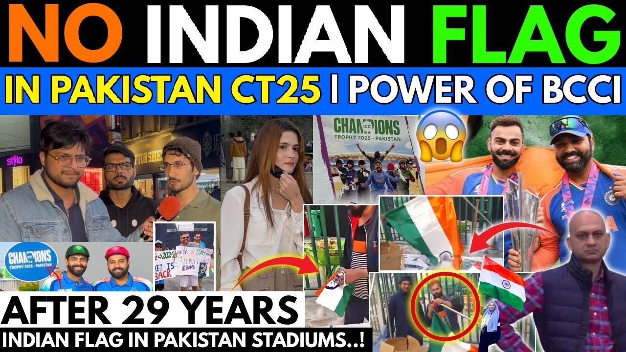Indian🇮🇳Flag in PAK Stadiums After 29 Years🥵| 23 Feb Who will Win? | Pakistani Public Reaction