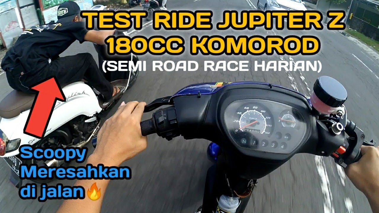 Test Ride Yamaha JUPITER Z Semi ROAD RACE 180CC ||WANI HEREX!!