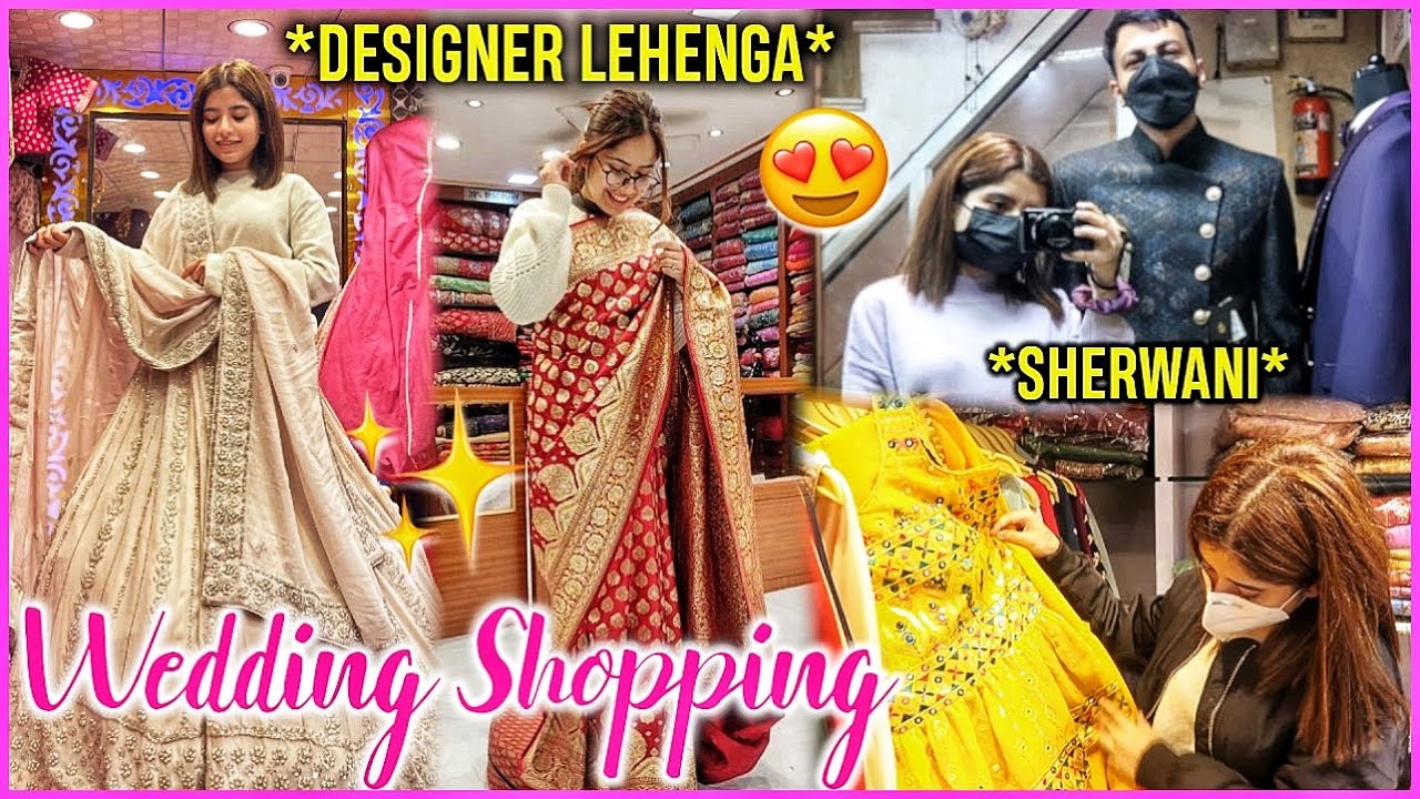 Sisters WEDDING Shopping in CHANDNI CHOWK! Bridal Designer Lehenga & Saree | Anindita Chakravarty