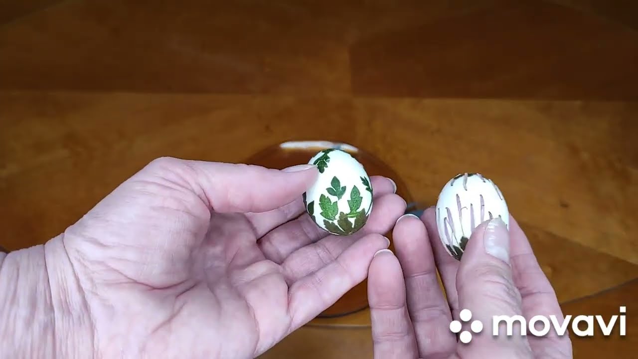 DIY Easter crafts. Decorative Easter eggs from shells and dreid plants. easter decor