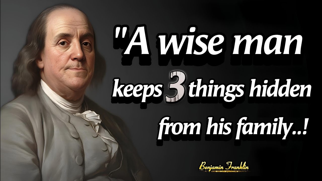 Avoid Sharing Three Things To Your Family | Benjamin Franklin Top Quotes in English @SpokenGold1 