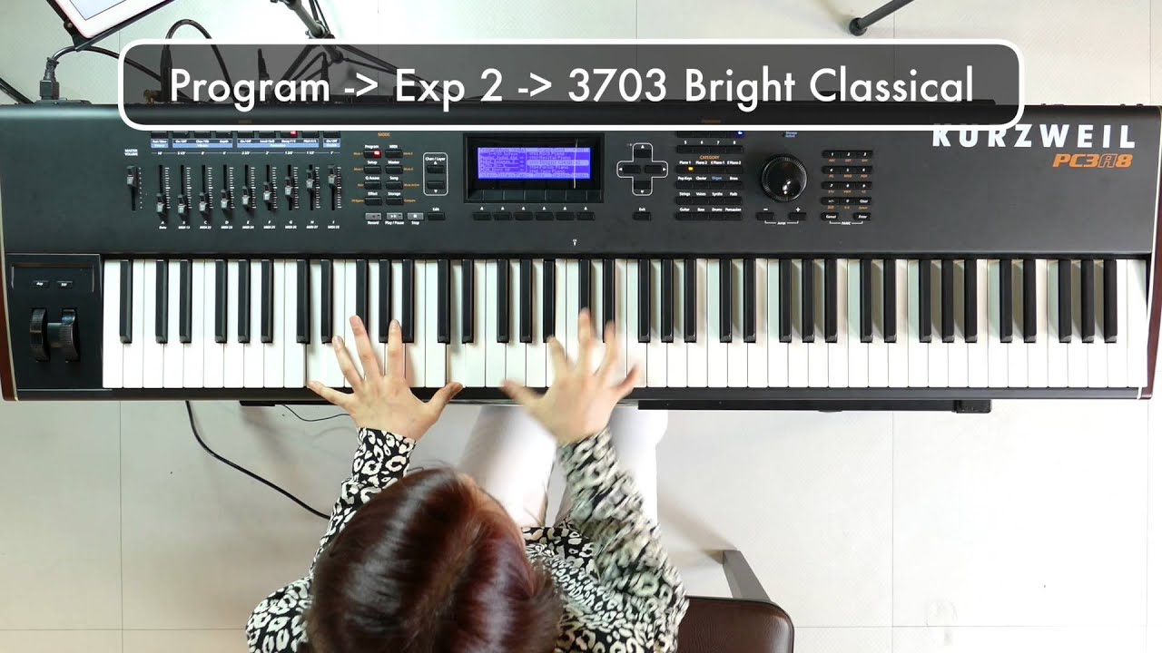 [커즈와일공식] kurzweil PC3A8 기능소개 6. Piano 음색 -아티스트 최유정- (신디사이저)
