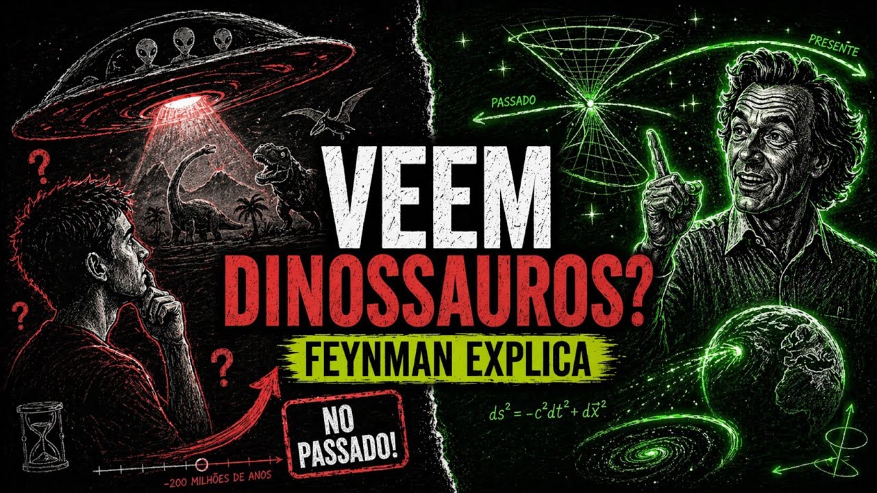 Os alienígenas estão observando os dinossauros: a análise de Feynman sobre a realidade