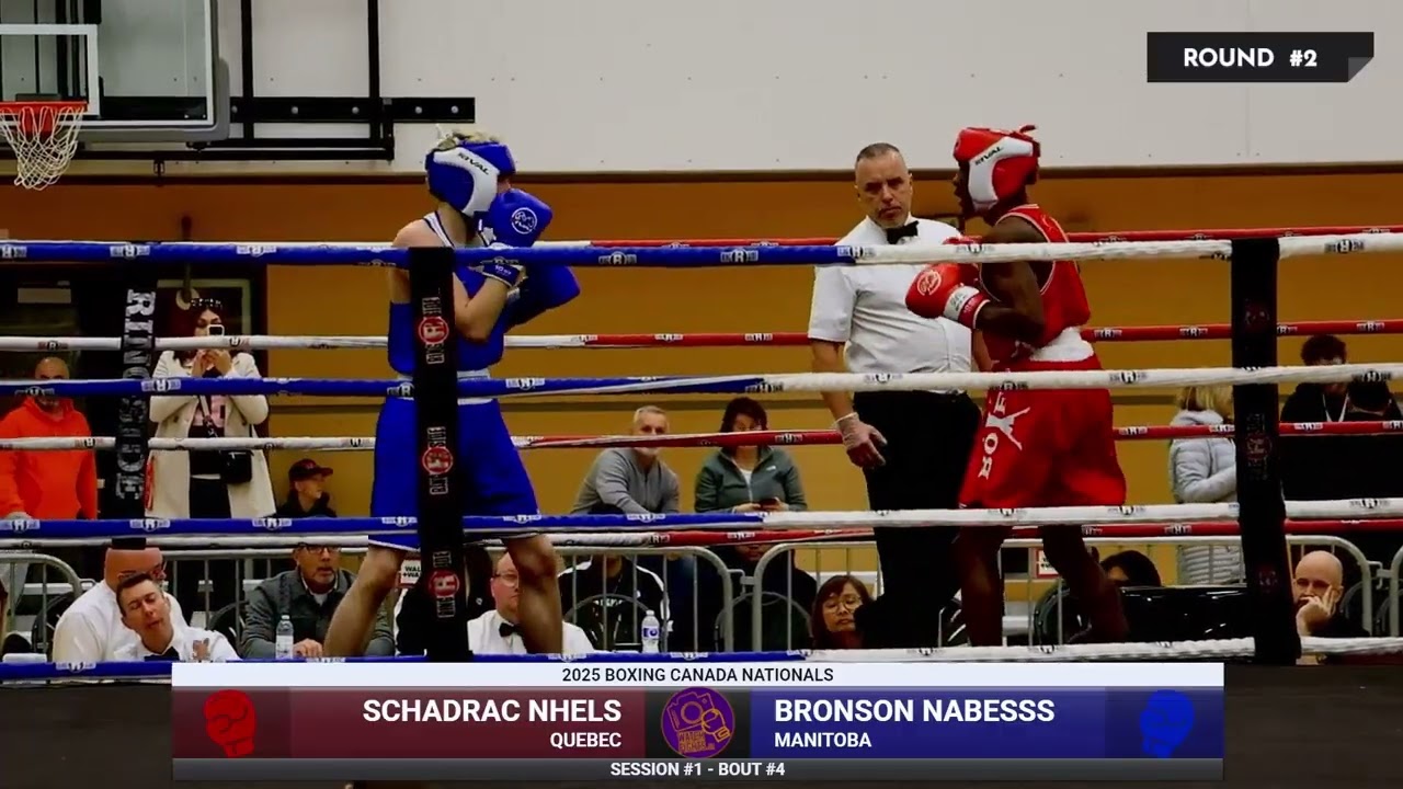 Shadrec Nhels vs Bronson Nabess - 2025 Boxing Canada Nationals - M60KG - Session 1