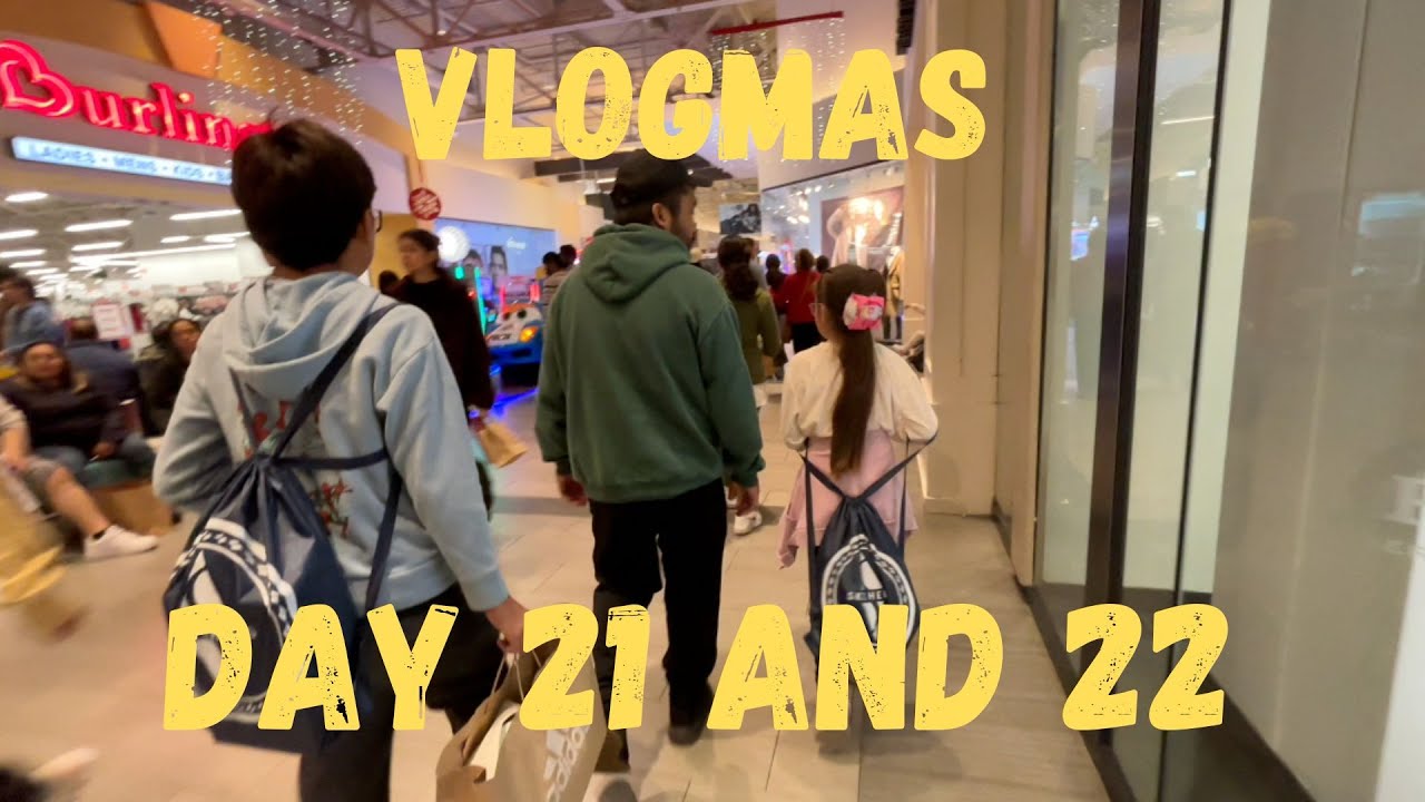 Vlogmas Day 21 and 22: Doing more shopping 🛍️