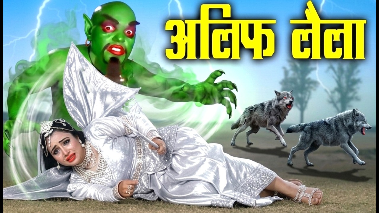जादुई जिन्न ने कैसे परी को खूंखार भेड़ियों से बचाया  | Alif Laila Kahani @RetroReelCinema-q1x