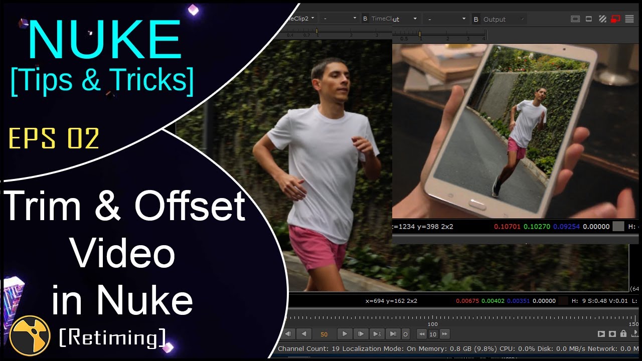 Nuke - TimeOffset and TimeClip Node in Nuke [Tips&Tricks] EPS 02 || Retiming in Nuke
