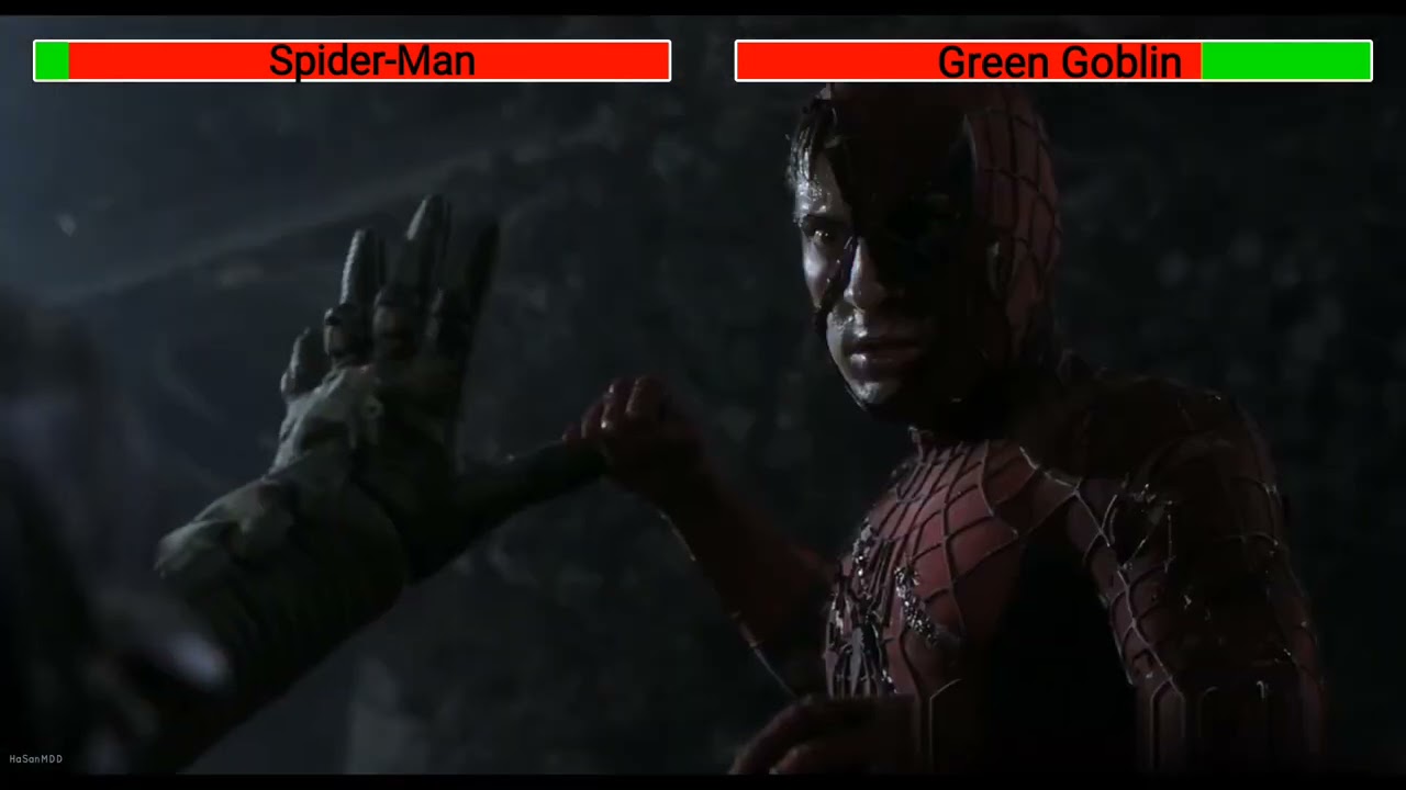Spider-Man vs. Green Goblin (Final Fight) with healthbars (Edited By @BarnesHealthbars)