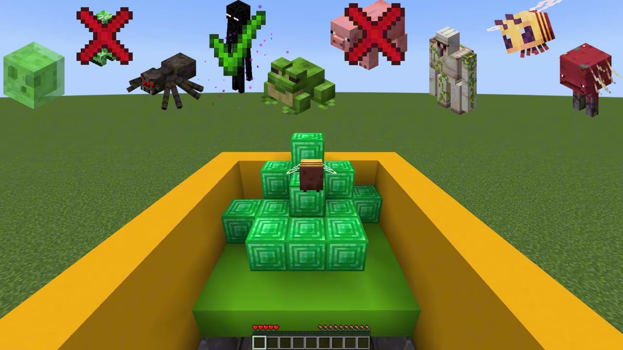 minecraft mobs vs spikes