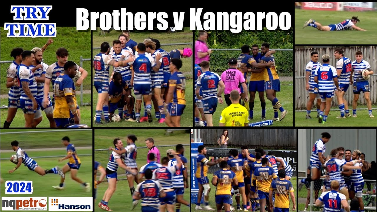 2024 FNQRL  A-Grade Tries ~ Cairns Brothers v Kangaroos 26-5-24   HD 1080p