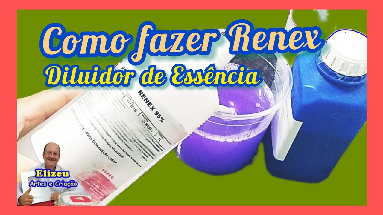 Como fazer Renex Diluidor de Essências