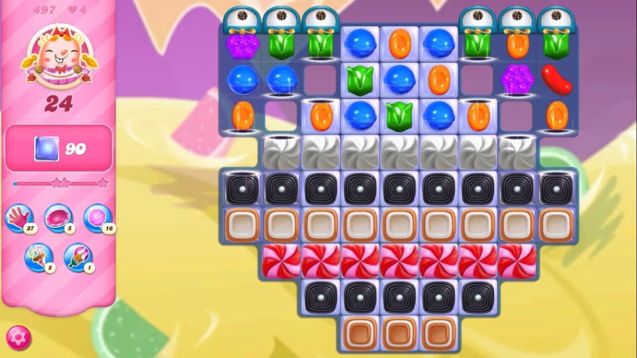 Candy Crush Saga Level 497 (NO BOOSTERS)