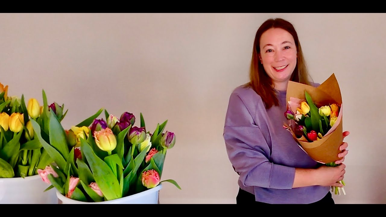 🌷 Arranging Tulip Bouquets from My Cut Flower Garden Zone 8