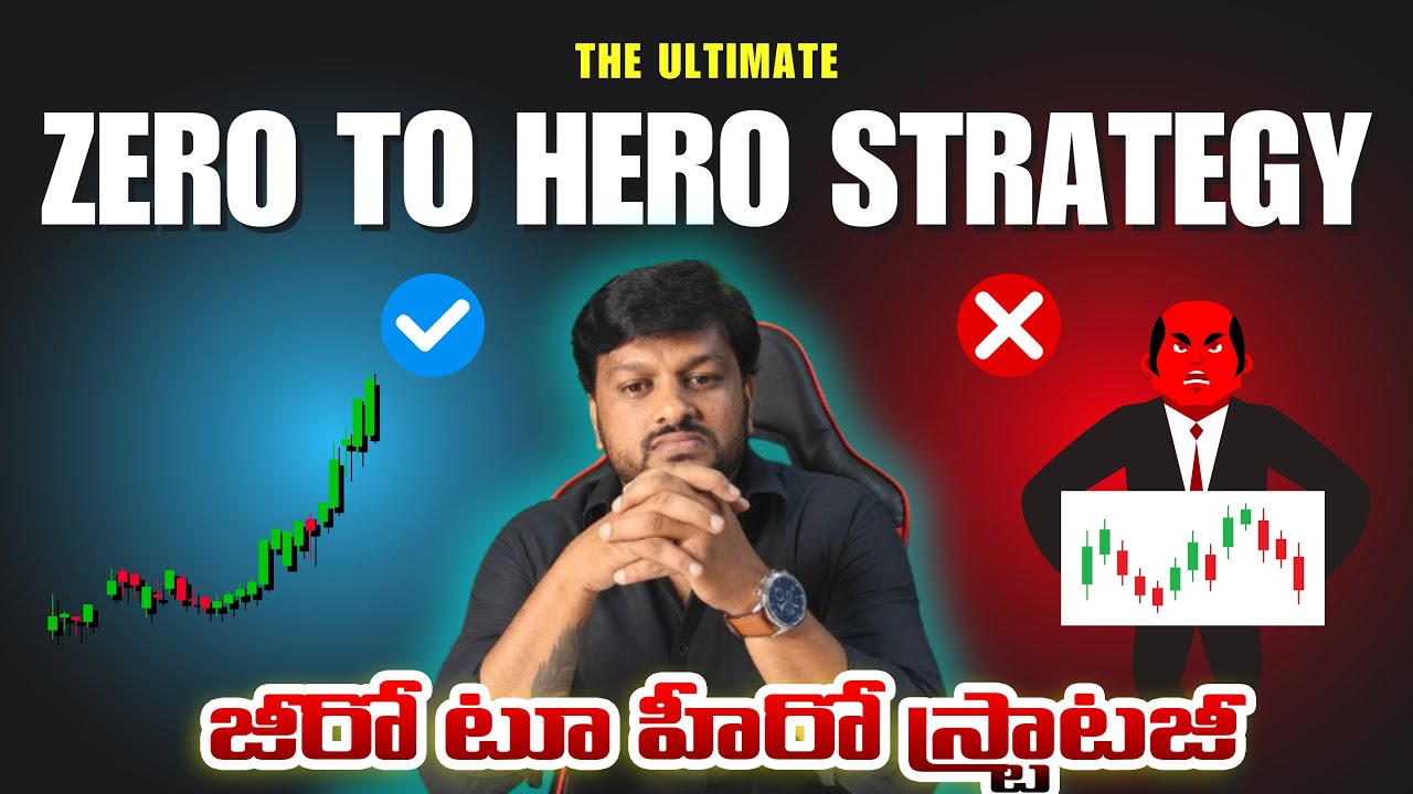 Zero to Hero Trading Strategy Telugu | Expiry Day Trading BankNifty, Sensex #telugutradershyam