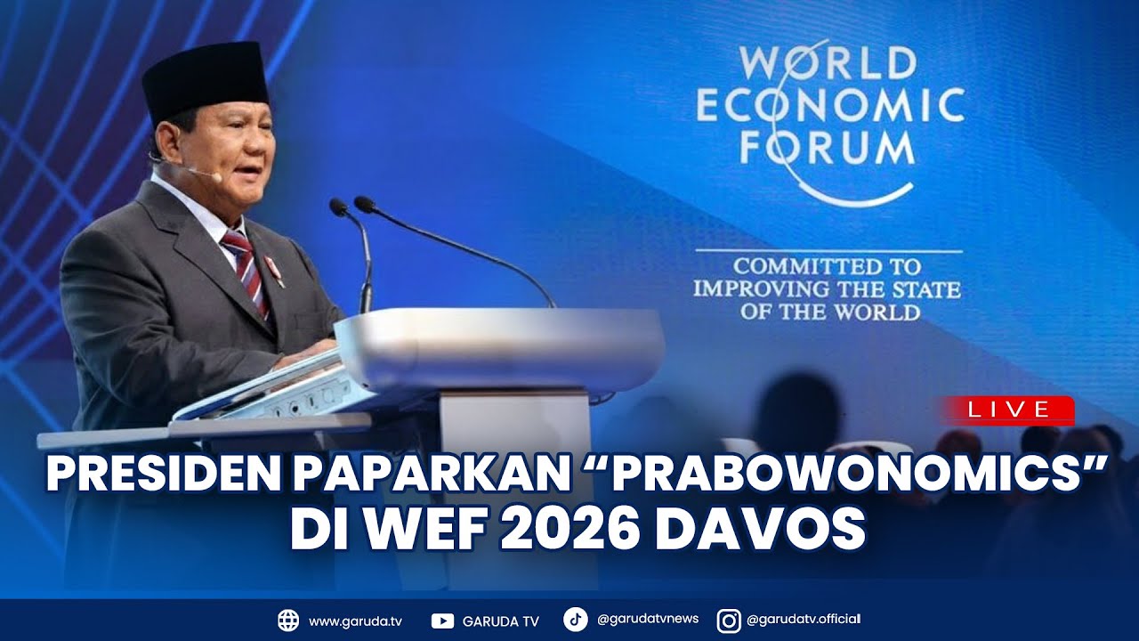 🔴LIVE: Pidato Presiden Prabowo di World Economic Forum 2026 Paparkan 