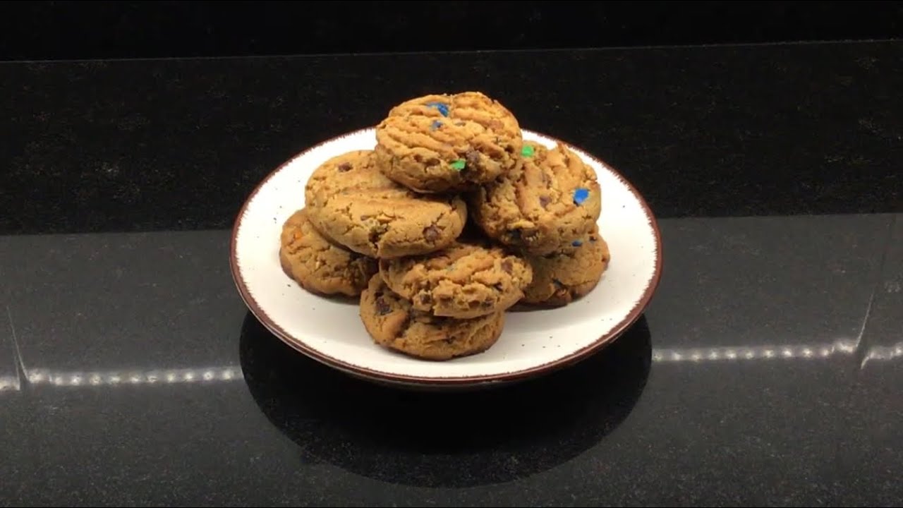 Galletas de crema de cacahuete y m&m’s