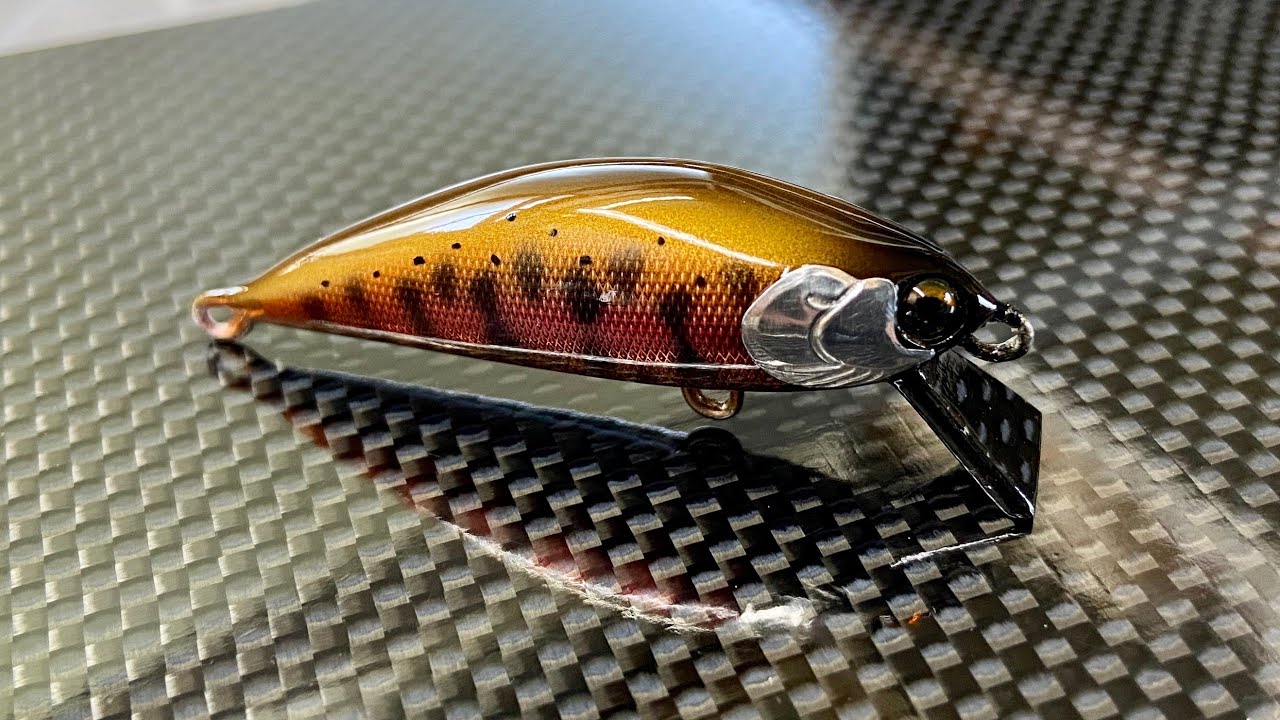 【ハンドメイドルアー】エアブラシ塗装 ヤマメカラー / Handmade lure airbrush painting