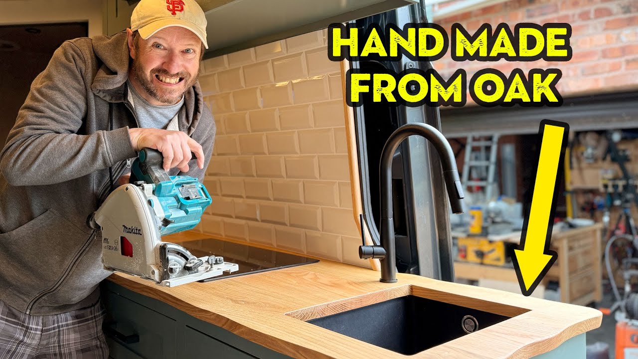 Hand making a Kitchen Worktop to go in My Ultimate Campervan Build!