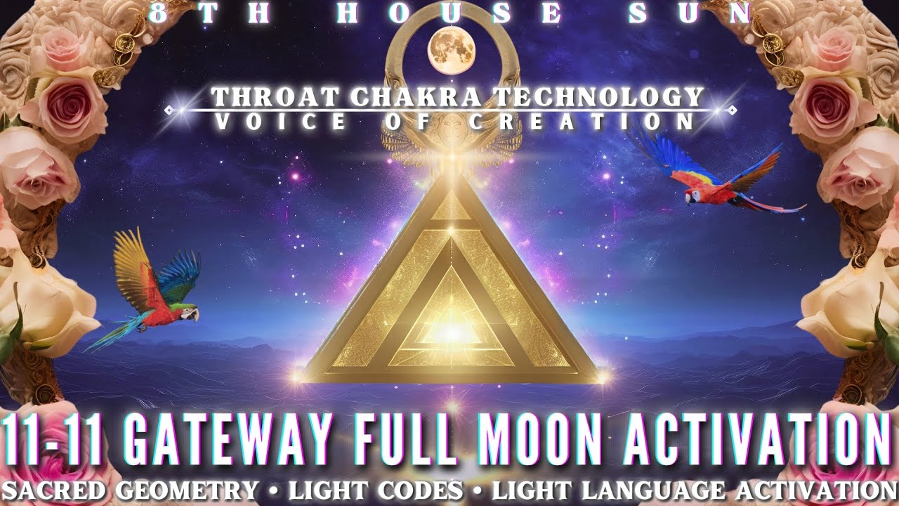 Voice Of Creation ✧ ACTIVATE THROAT CHAKRA TECHNOLOGY | 1111 GATEWAY ACTIVATION