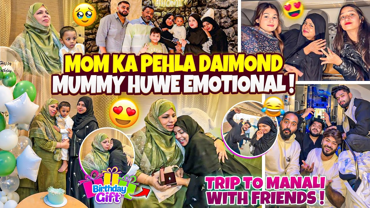 Mom Ka Pehla Diamond Gift😍| Mummy Huwe Emotional 🥺| Trip To Manali With Friends🙈| Nida Khan✨