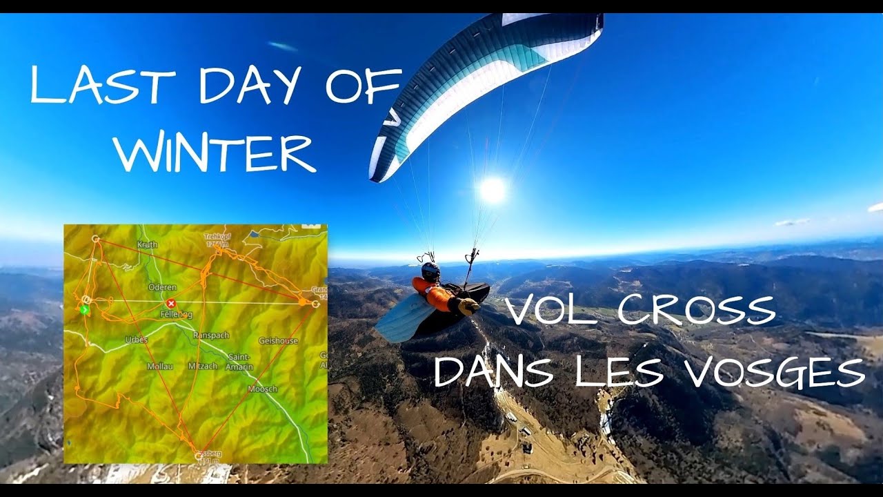 Vol 187 / Parapente : Analyse d'un Vol cross dans les Vosges au Drumont, (+5 m/s...FUMANT!)