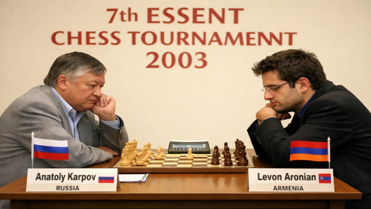 Anatoly Karpov vs Levon Aronian - 7th Essent, 2003