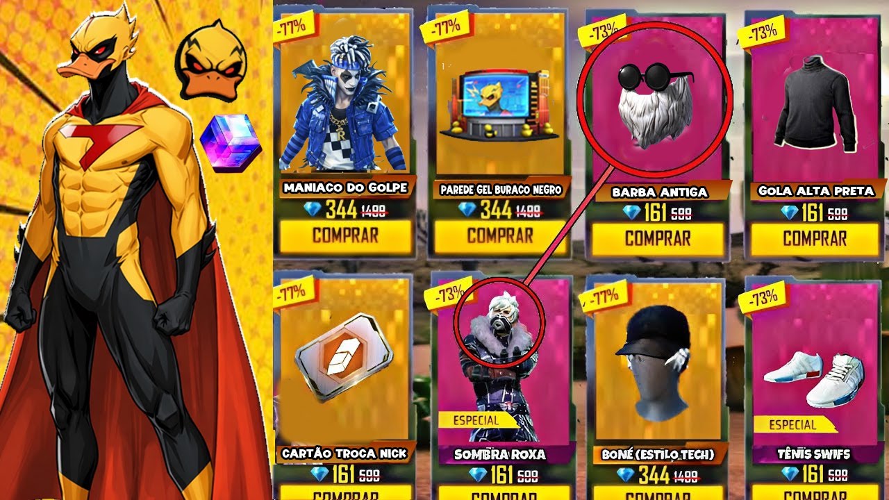 CORRE!! MELHOR EVENTO, NOVA LOJA MISTERIOSA, PATO SUPREMO, PR&Ecirc;MIOS GR&Aacute;TIS. CUBO, NOVIDADES FREE FIRE