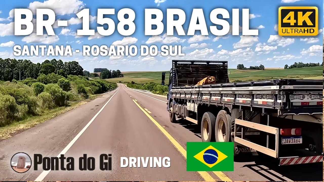 SANTANA DO LIVRAMENTO - ROSARIO DO SUL x BR 158 #driving 4K 2026 RUTAS DE BRASIL - RIO GRANDE DO SUL