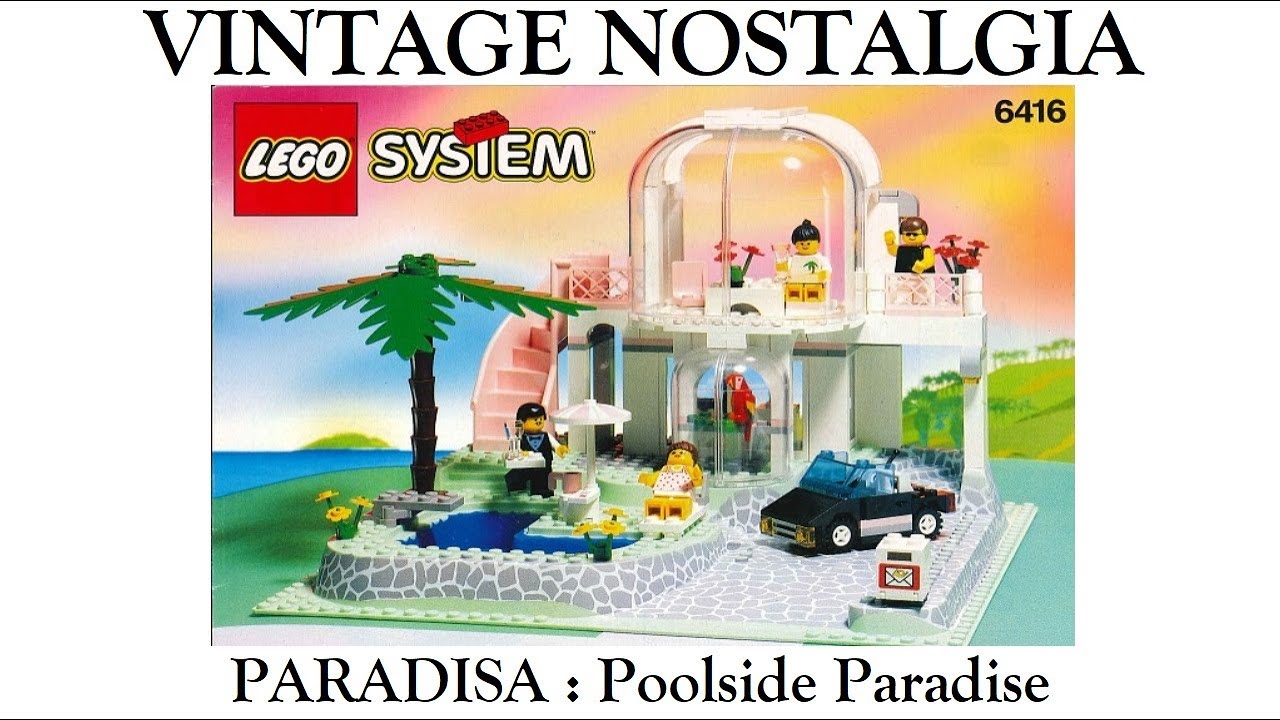Lego Paradisa Poolside Paradise Vintage Nostalgia