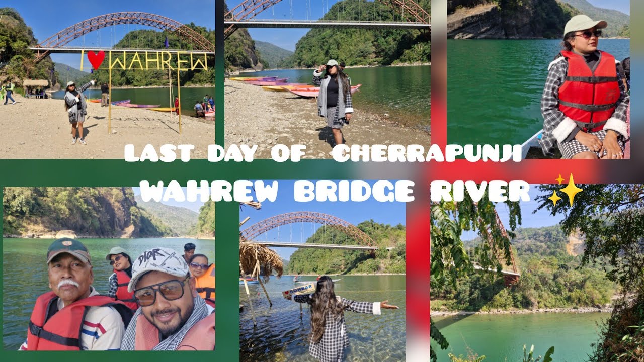 Blog -121 last day of  cherrapunji wahrew bridge river ✨️ 