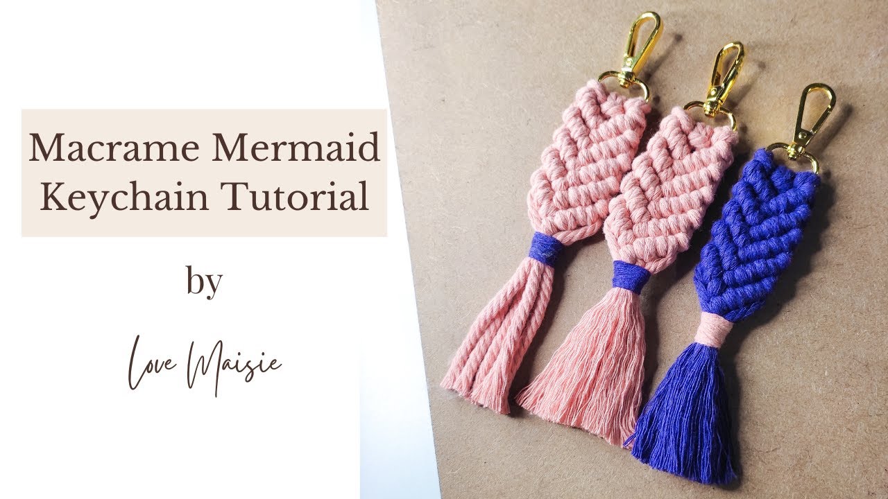 How to | Macrame Mermaid Keychain | Macrame Tutorial | For Beginners | Philippines