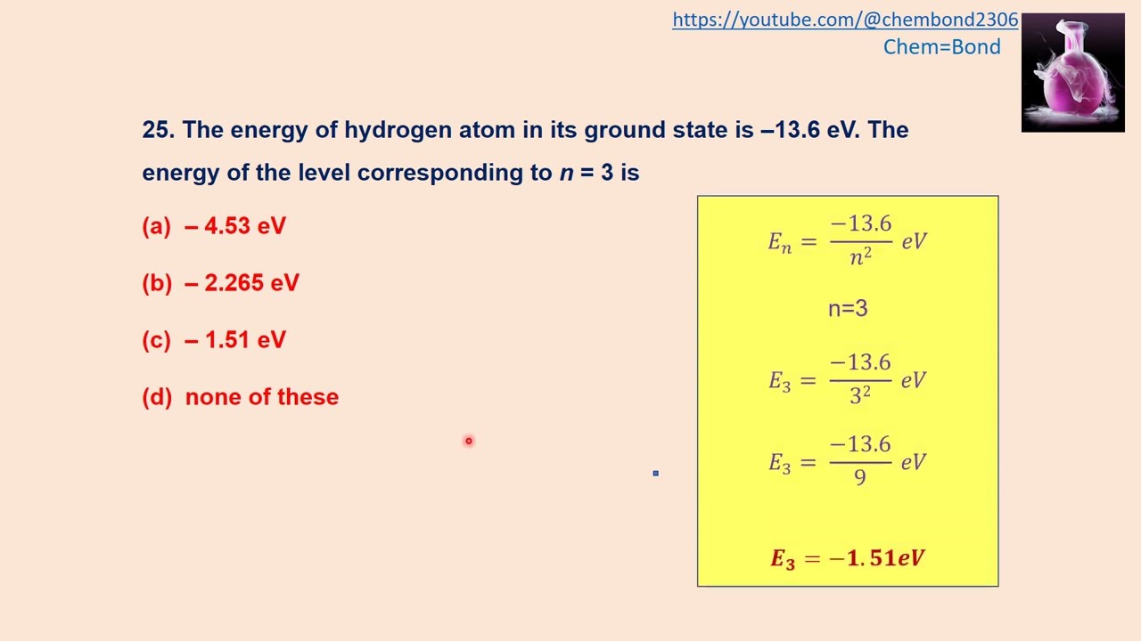 Atomic structure MCQs (Part II)