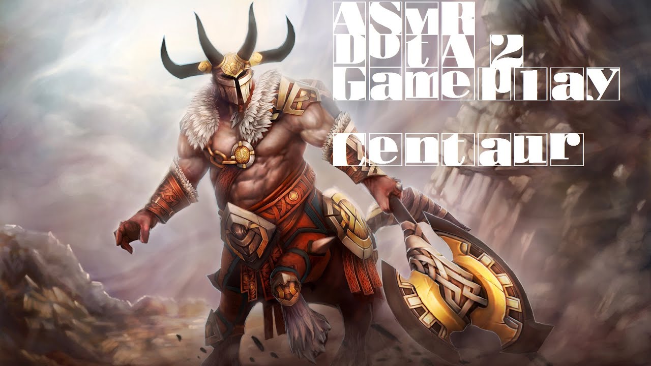 ASMR Dota 2 Gameplay Centaur *Whispering, Chewing Gum, Mouse Clicking*