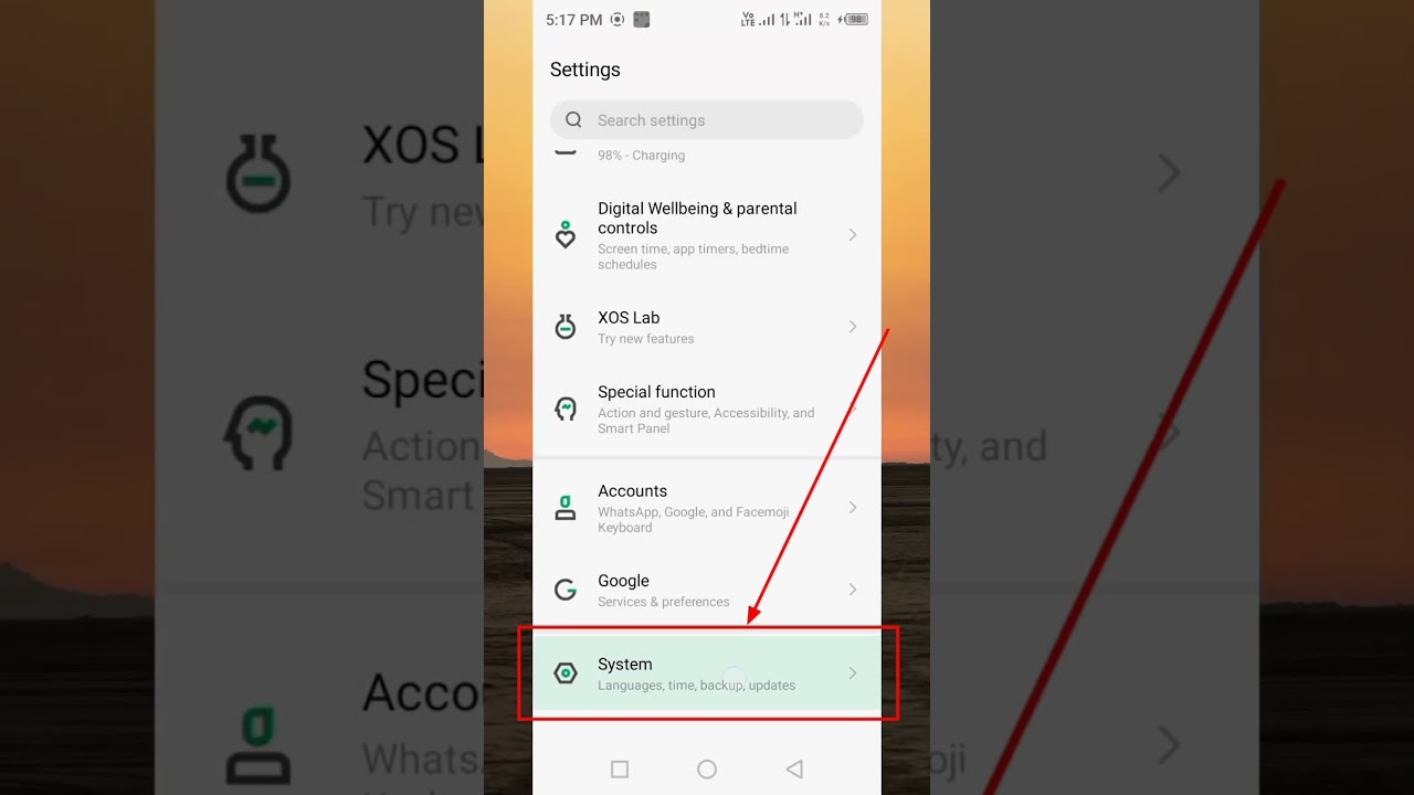 Infinix Mobile Sensor ON/OFF #shorts