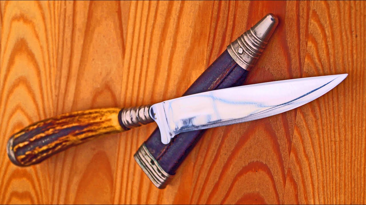 antiker Nicker Jagdmesser Solingen? Sammlung Meisterschmied Ennepetal antique german hunting knife