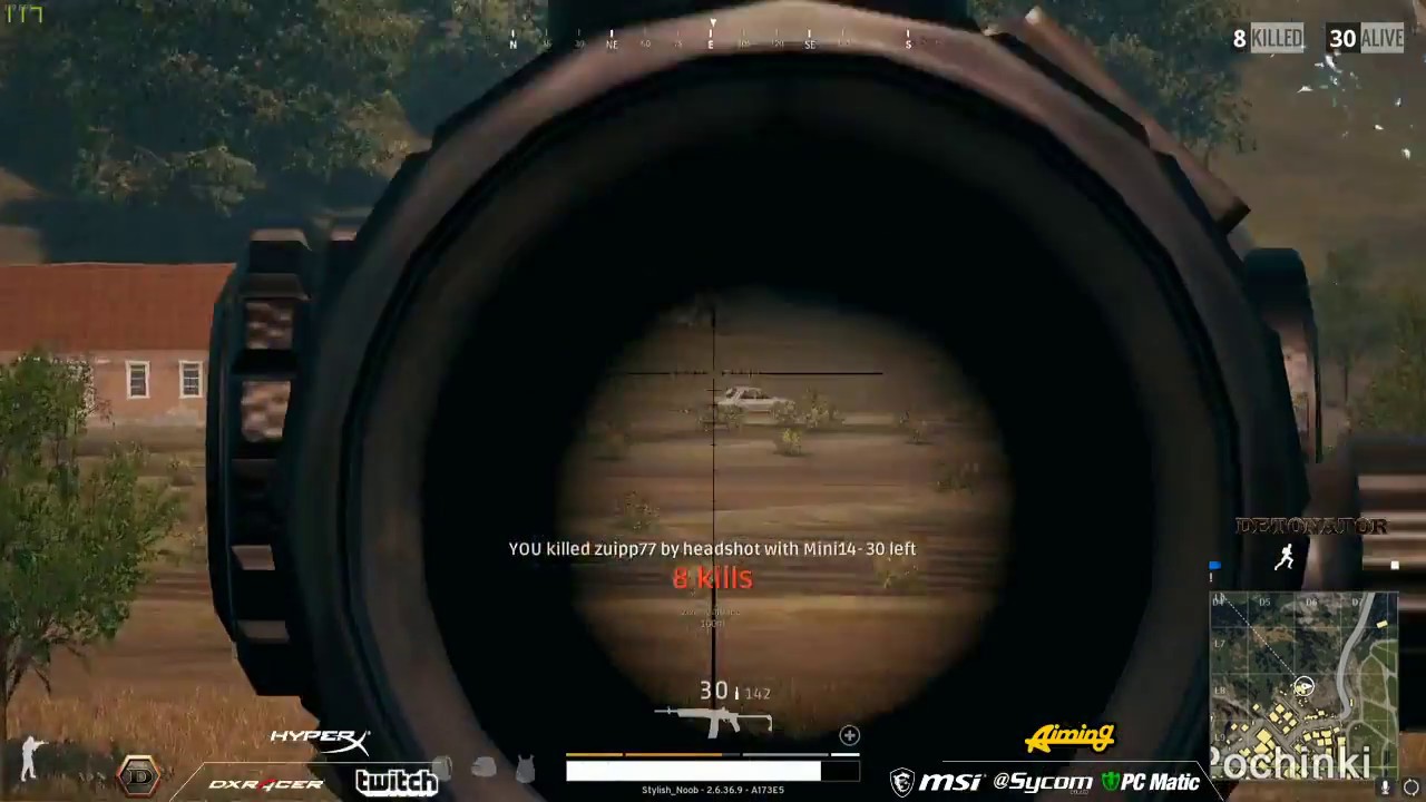 [PUBG] solo 20人倒してドン勝