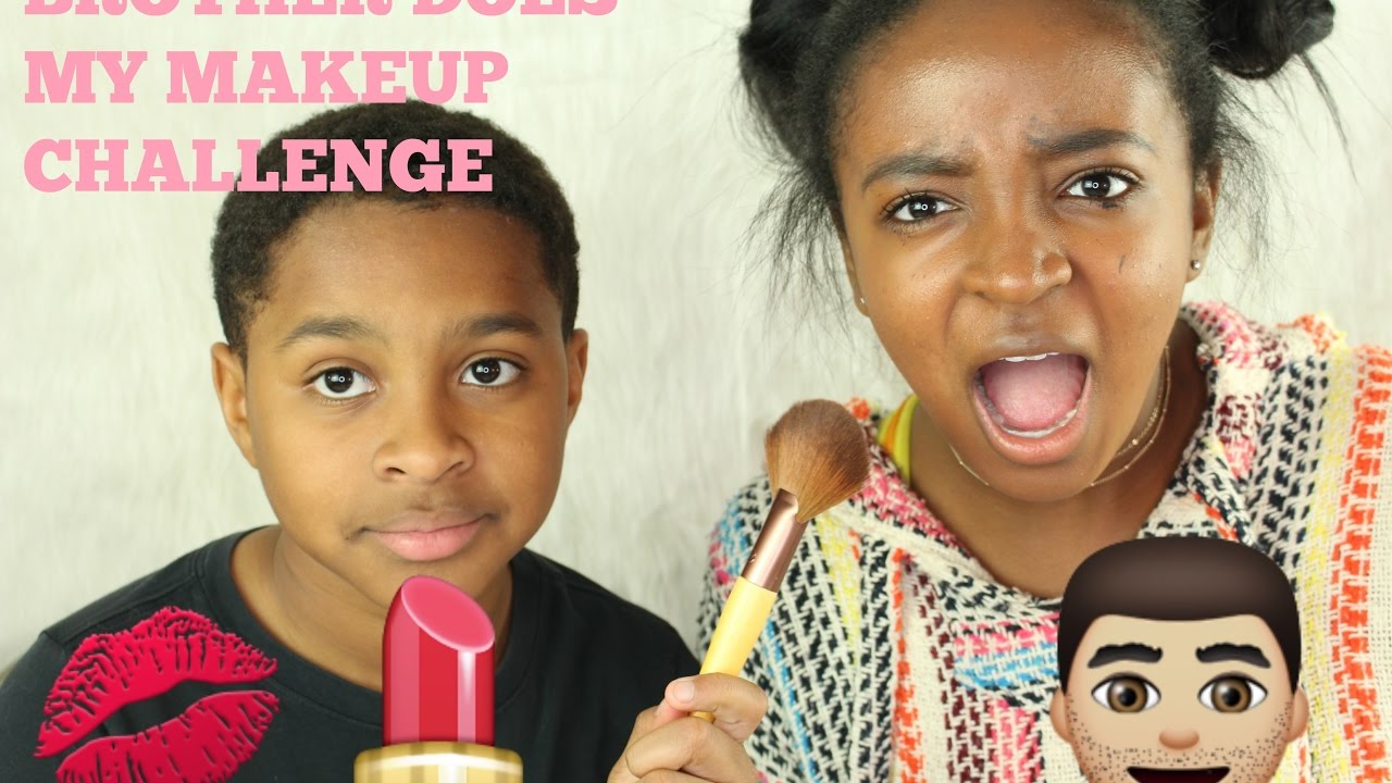 BROTHER DOES MY MAKEUP TAG💄😁