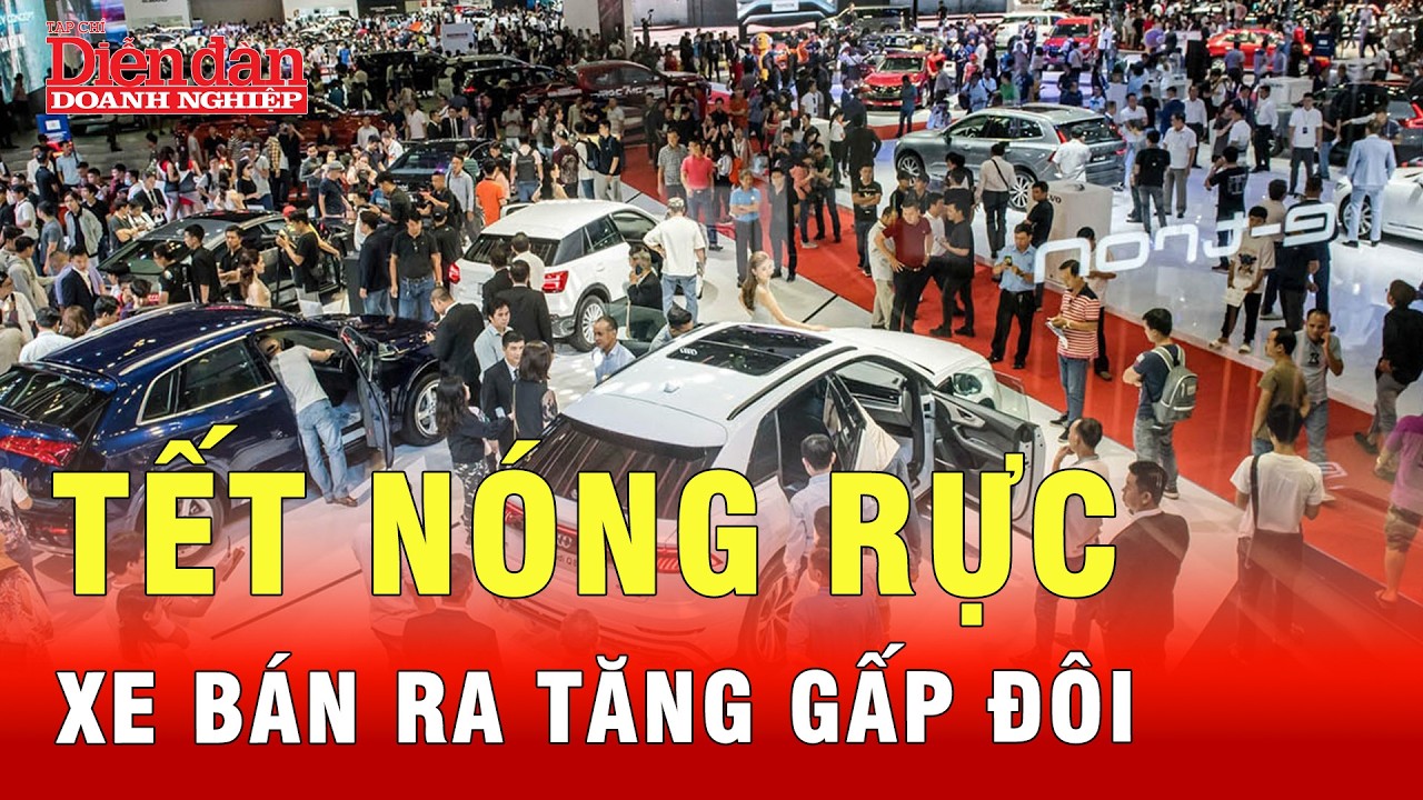 Tiêu thụ ô tô tại Việt Nam tăng đến 95% trong tháng trước Tết | Tin tức 24h