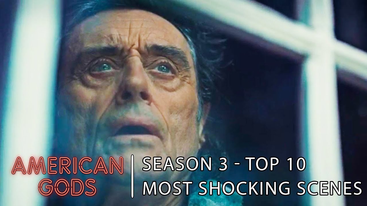 Top 10 Most Shocking Scenes | American Gods Best Scenes Season 3