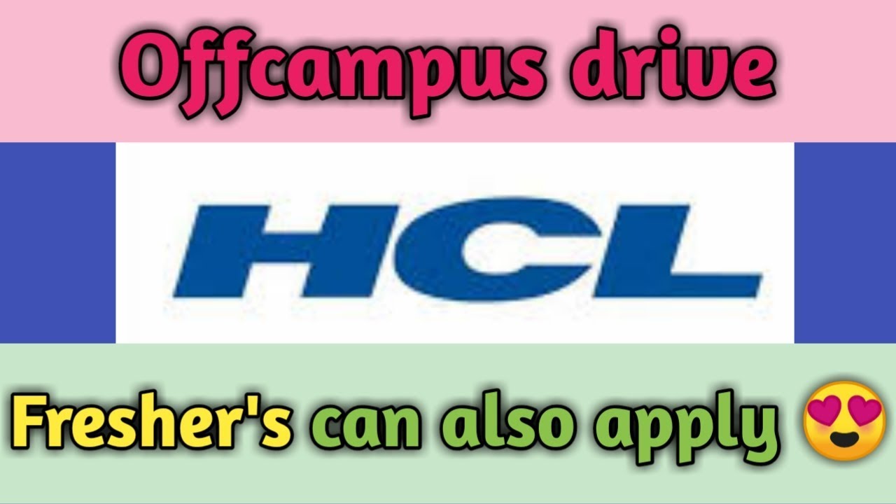 HCL recruitment 2019
