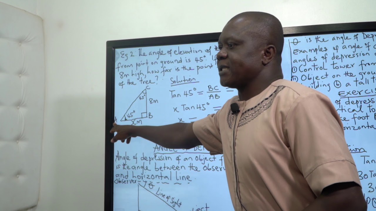 MATHEMATICS - APPLICATION OF TRIGONOMETRY (JSS3 WK5)