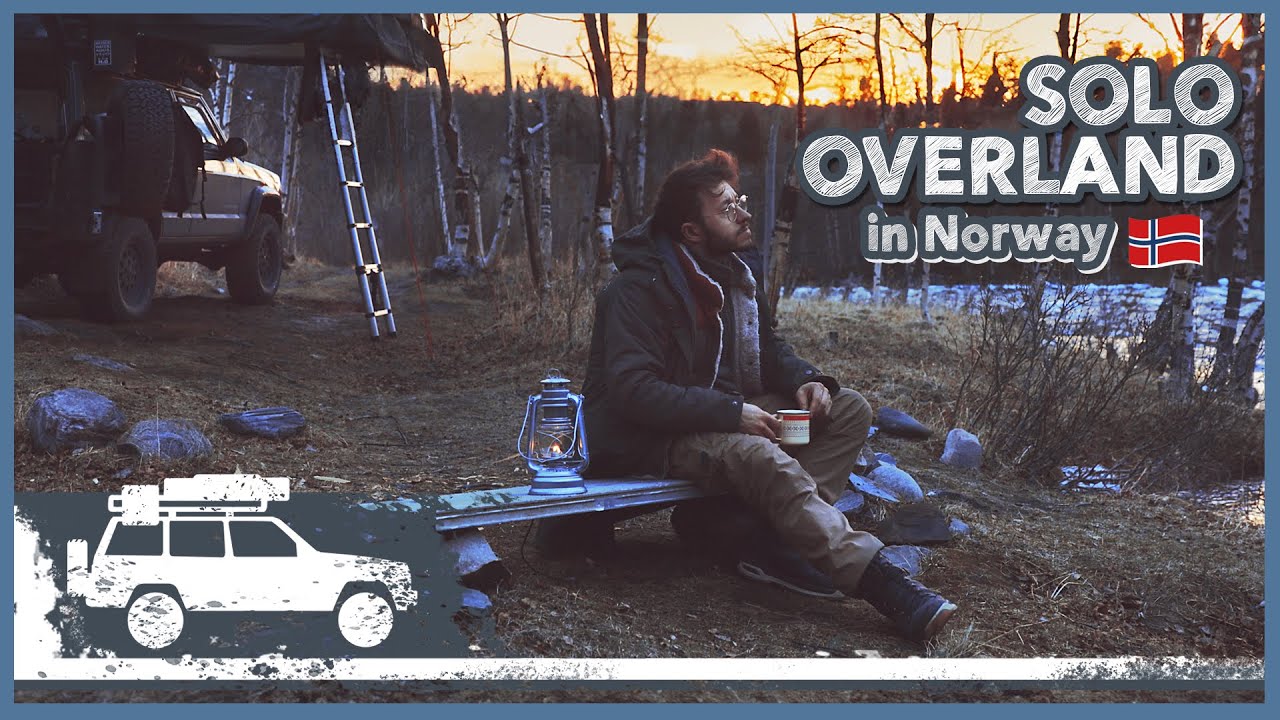 SOLO OVERLAND at the RIVER  | NORWAY | JEEP CHEROKEE XJ | 4x4 | CAR CAMPING